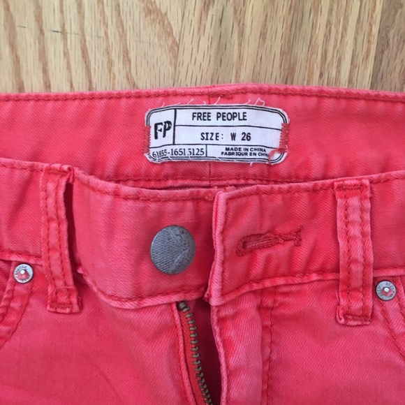 Free People Coral Denim (size 26) - Picture 3 of 4