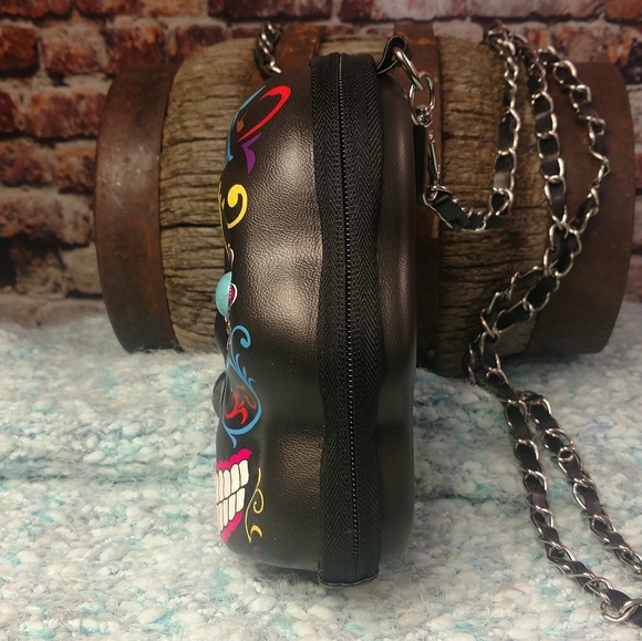 LAST ONE!!  Sugar Skull Purse Black - Picture 2 of 4