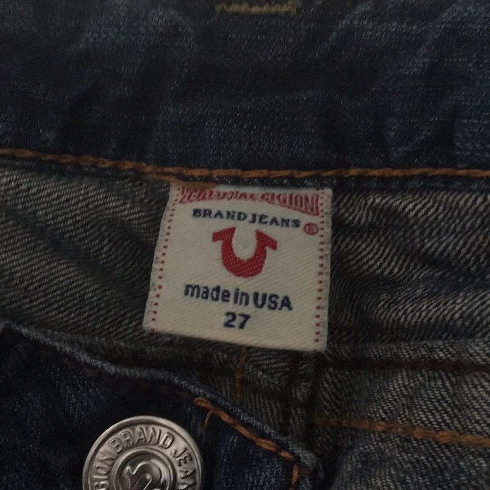 Slightly distressed True Religion Jeans