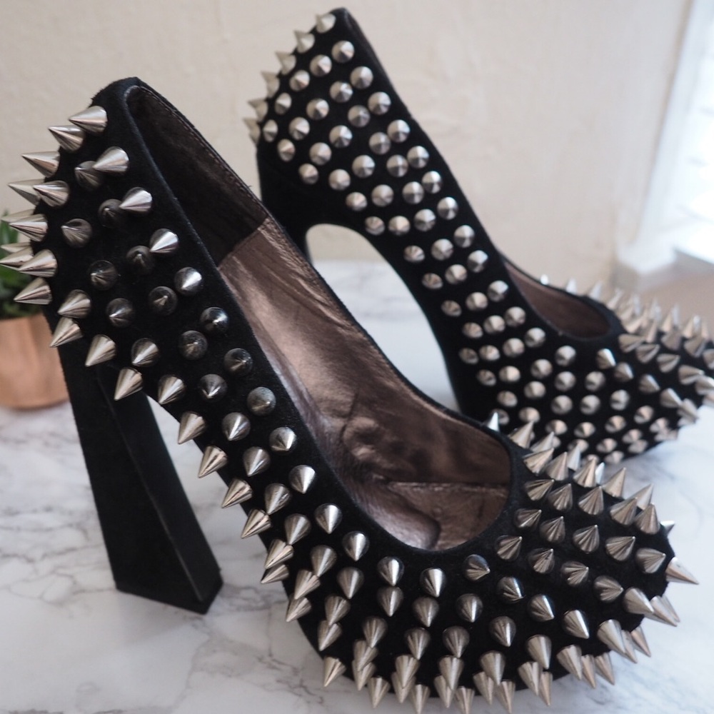 Jeffrey Campbell Spike Suede Heel