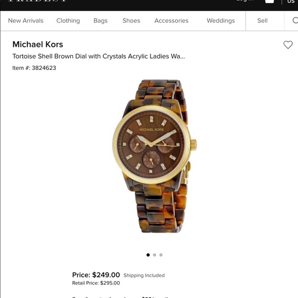 Michael Kors tortoise watch