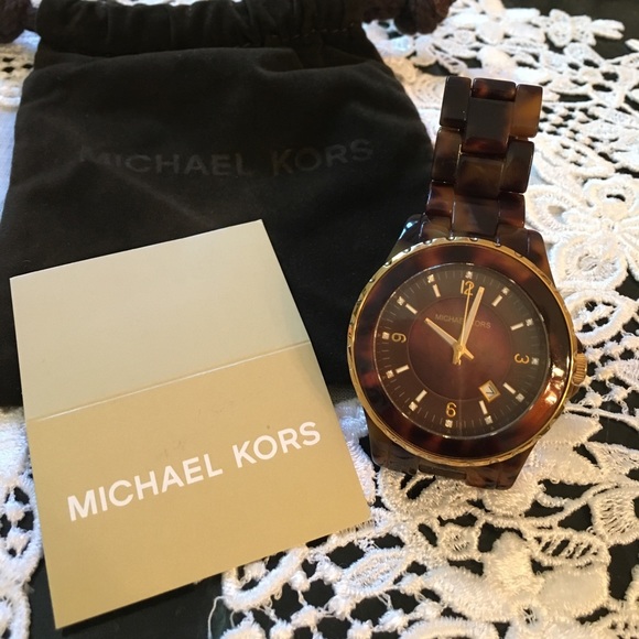 Michael Kors tortoise watch main image 4