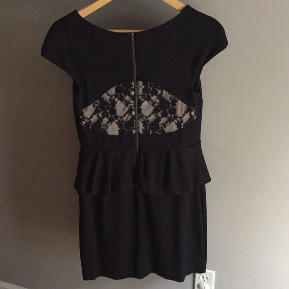 Express peplum black cocktail dress - Picture 2 of 3