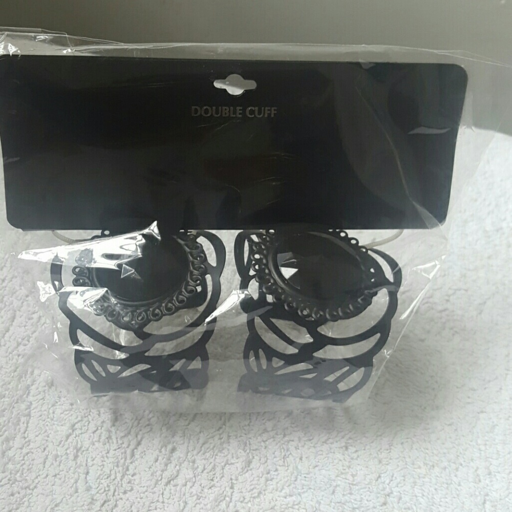 Black metal  bangles