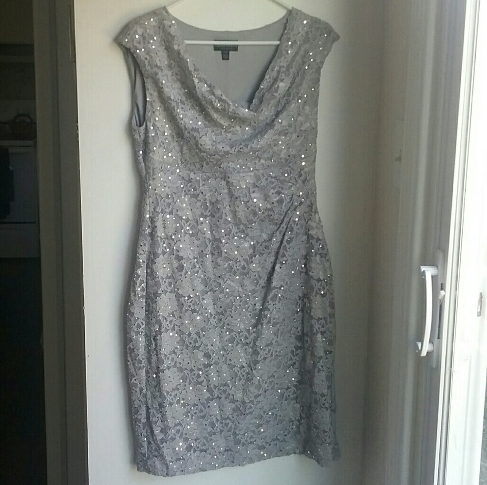 Grey Lacy Dress