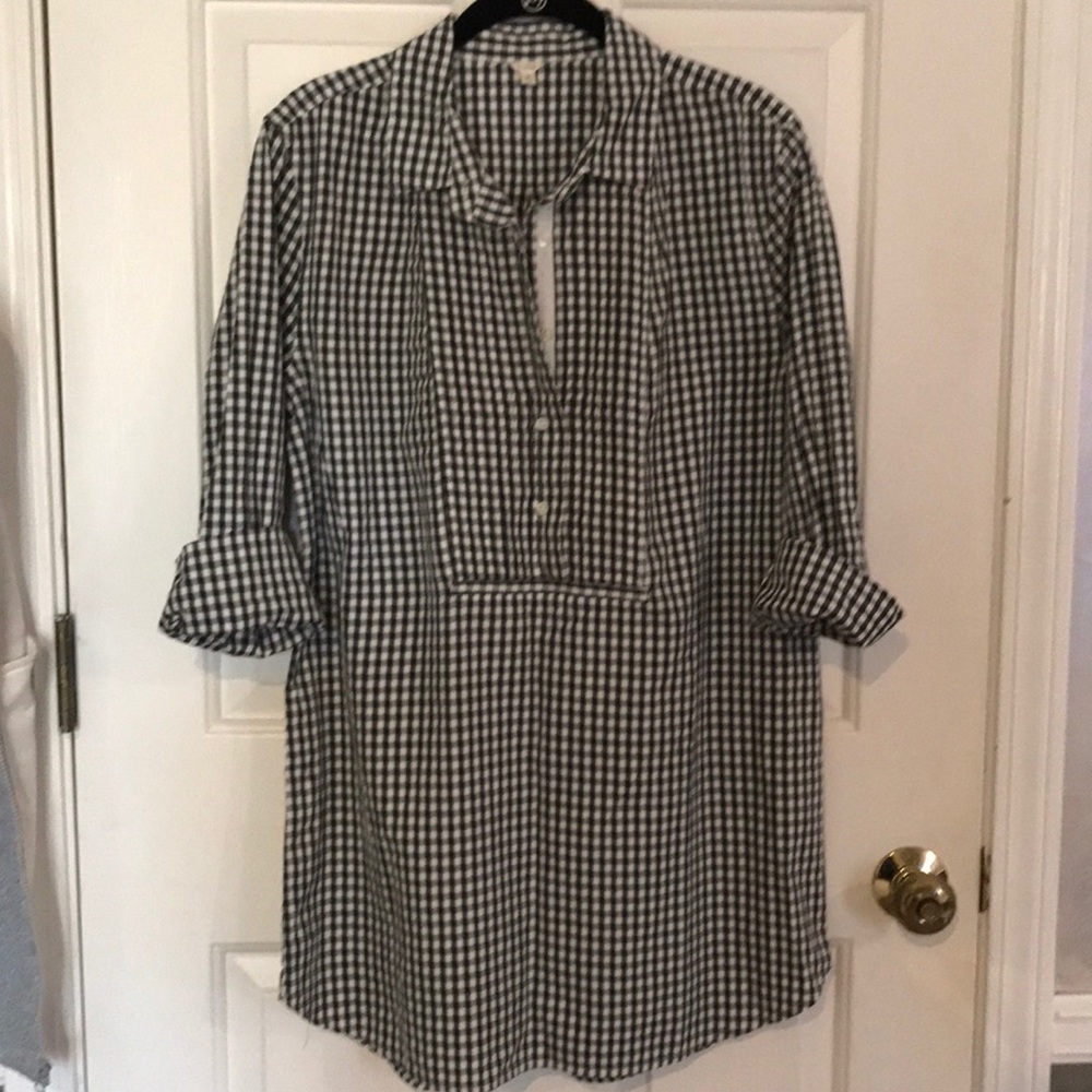 JCrew gingham tunic