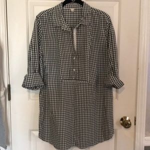 JCrew gingham tunic