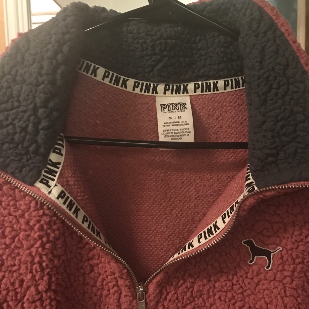 PINK Sherpa pullover