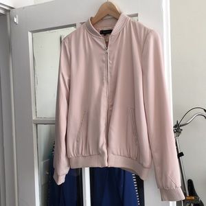 Zara Pink Blush Bomber Jacket M