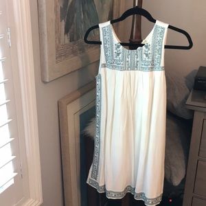 O’Neill White with blue detail dress