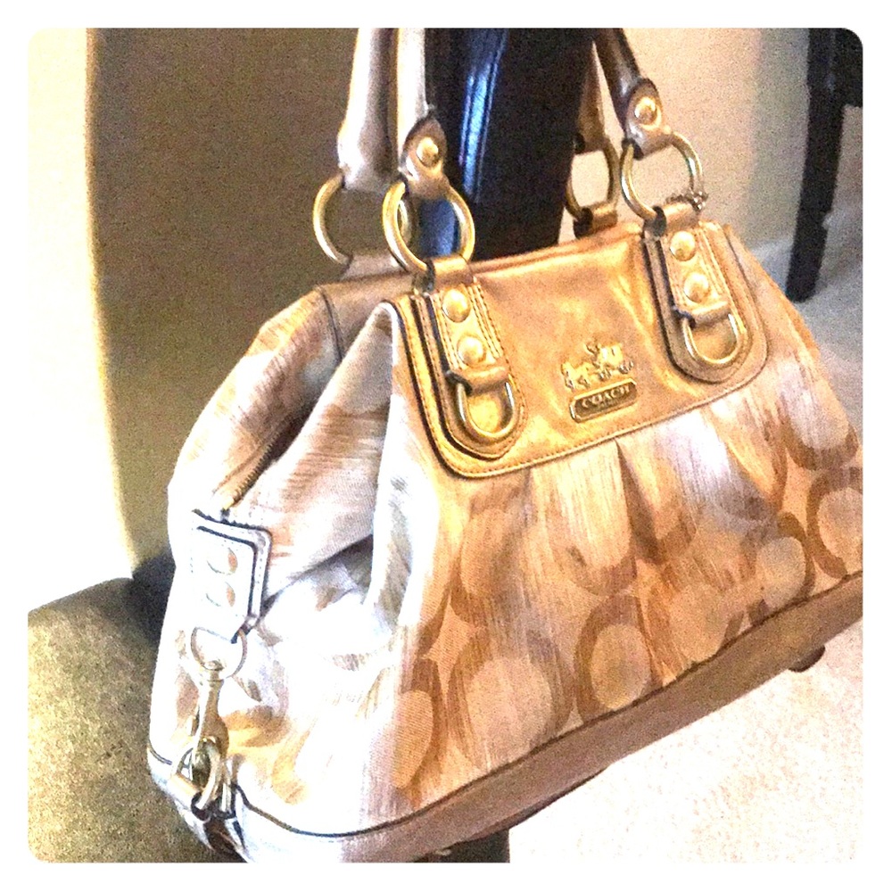 Medium Gold/Metallic Coach Purse