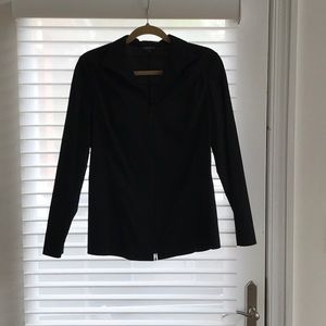 Lafayette 148 New York Cotton Stretch Blouse.