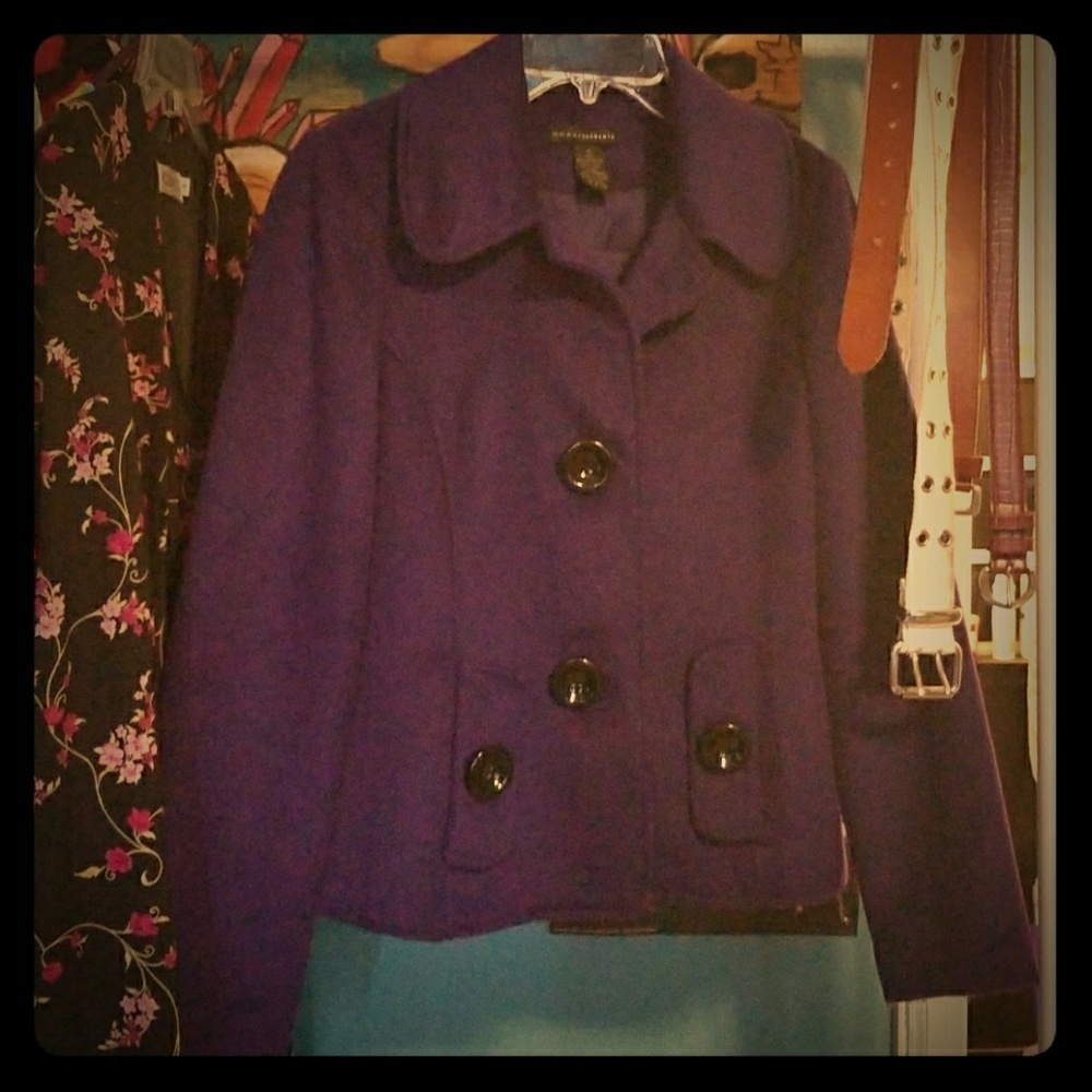 New worn once Grace Elements Purple Blazer