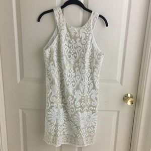 Lilly Pulitzer white dress pink label
