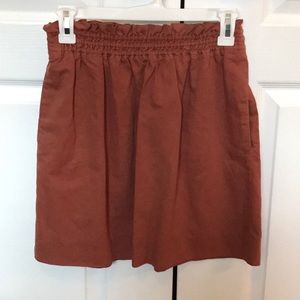 J. Crew burnt orange skirt