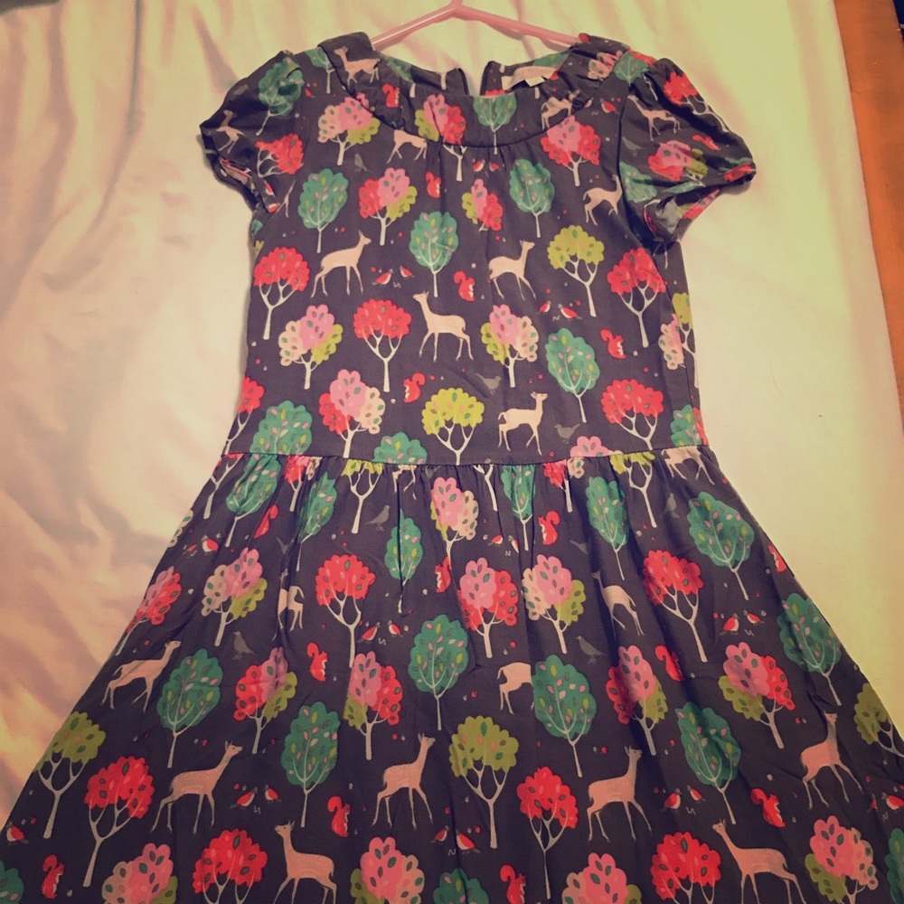 Girls 9-10 Woodland Creature Dress