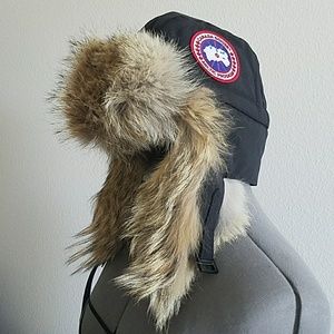 Canada Goose Coyote Fur Aviator Hat