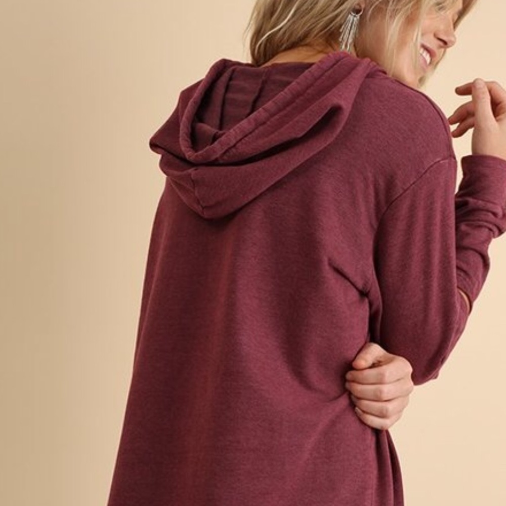 ❣️ Sale was 45$ down sizing ❣️ LAST ONE SIZE LARGE cozy long sleeve hooded dress - Picture 3 of 5