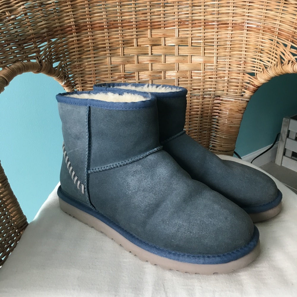 UGG: Slate blue ankle boots