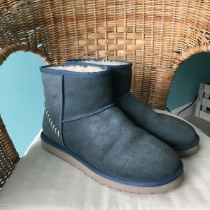 UGG: Slate blue ankle boots