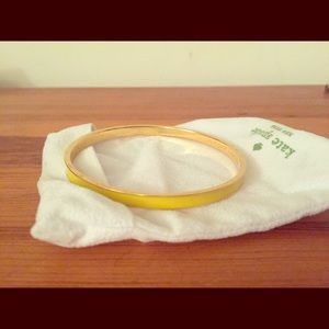 kate spade yellow skinny bangle
