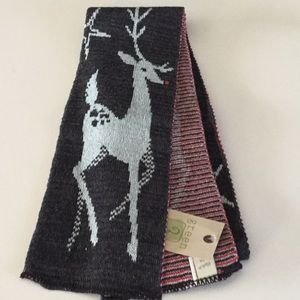 Green 3 Accessories - Brown and Red Deer Scarf Green 3 Accessories - Brown and Red Deer Scarf