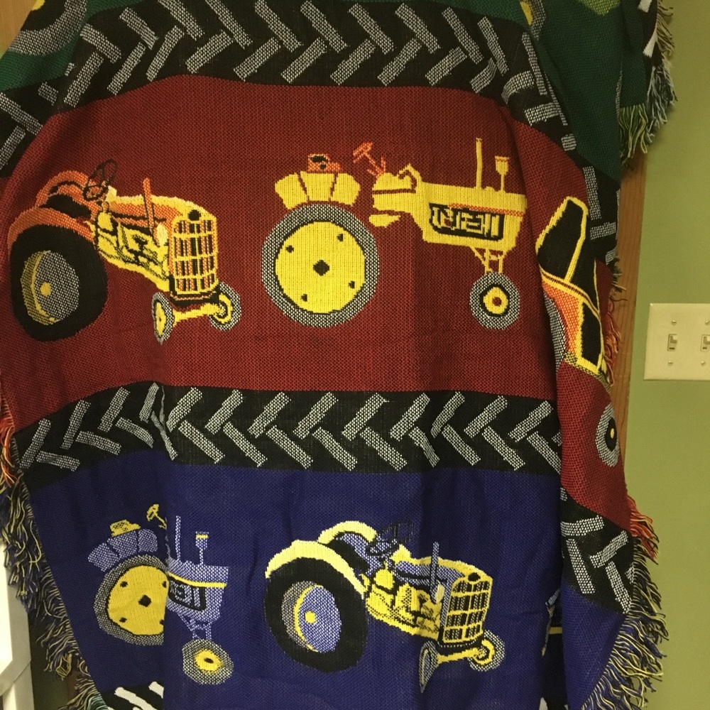 Cotton throw blanket