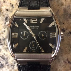 Kenneth Cole (Men’s) watch with black leather band