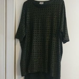 Lularoe L Elegant Irma Tunic Black/Gold