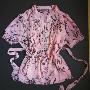 Business Casual Blouse with Tank Top