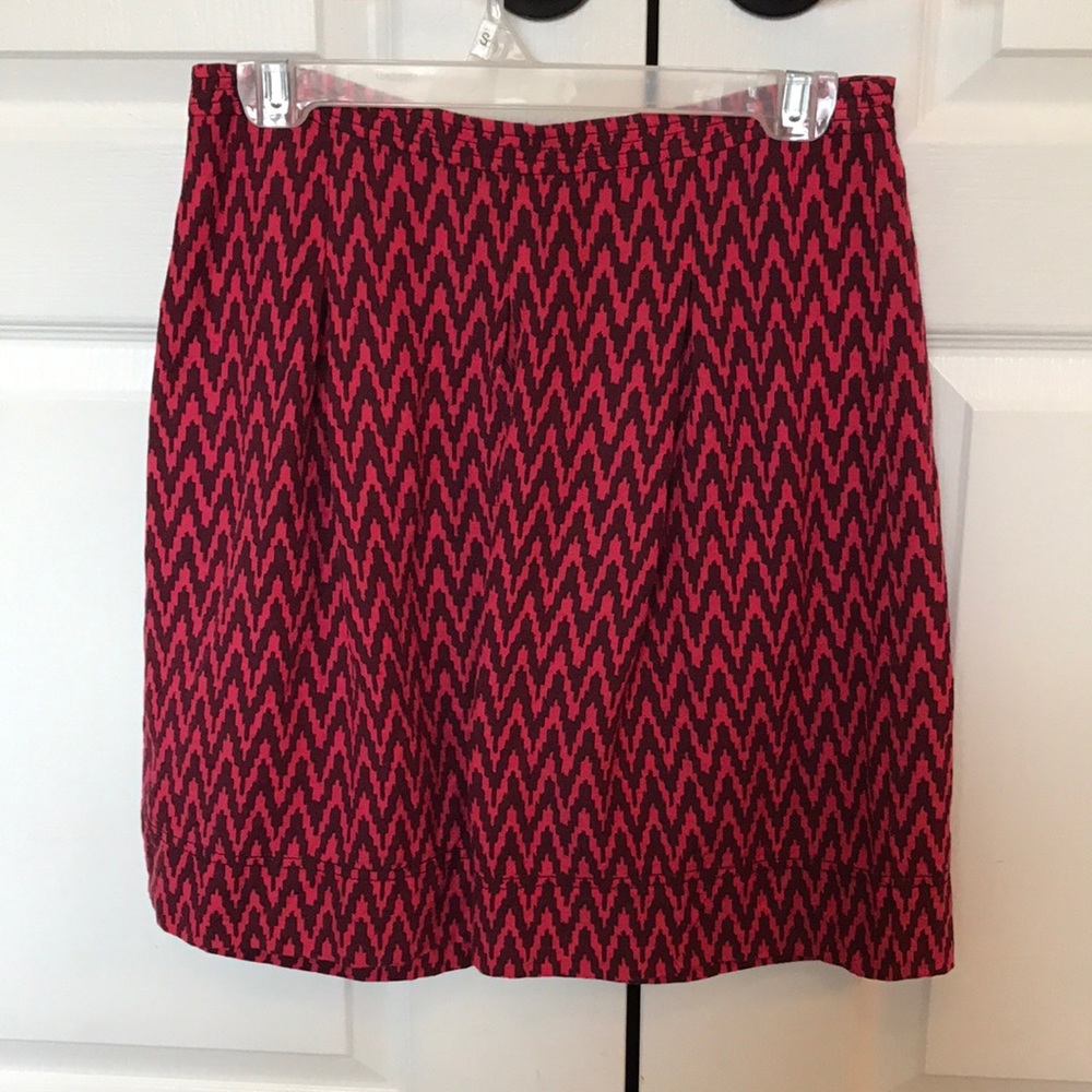 LOFT chevron pattern skirt.