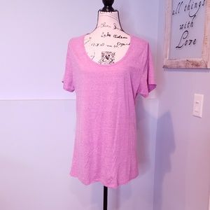 Heathered pink /lilac classic tee