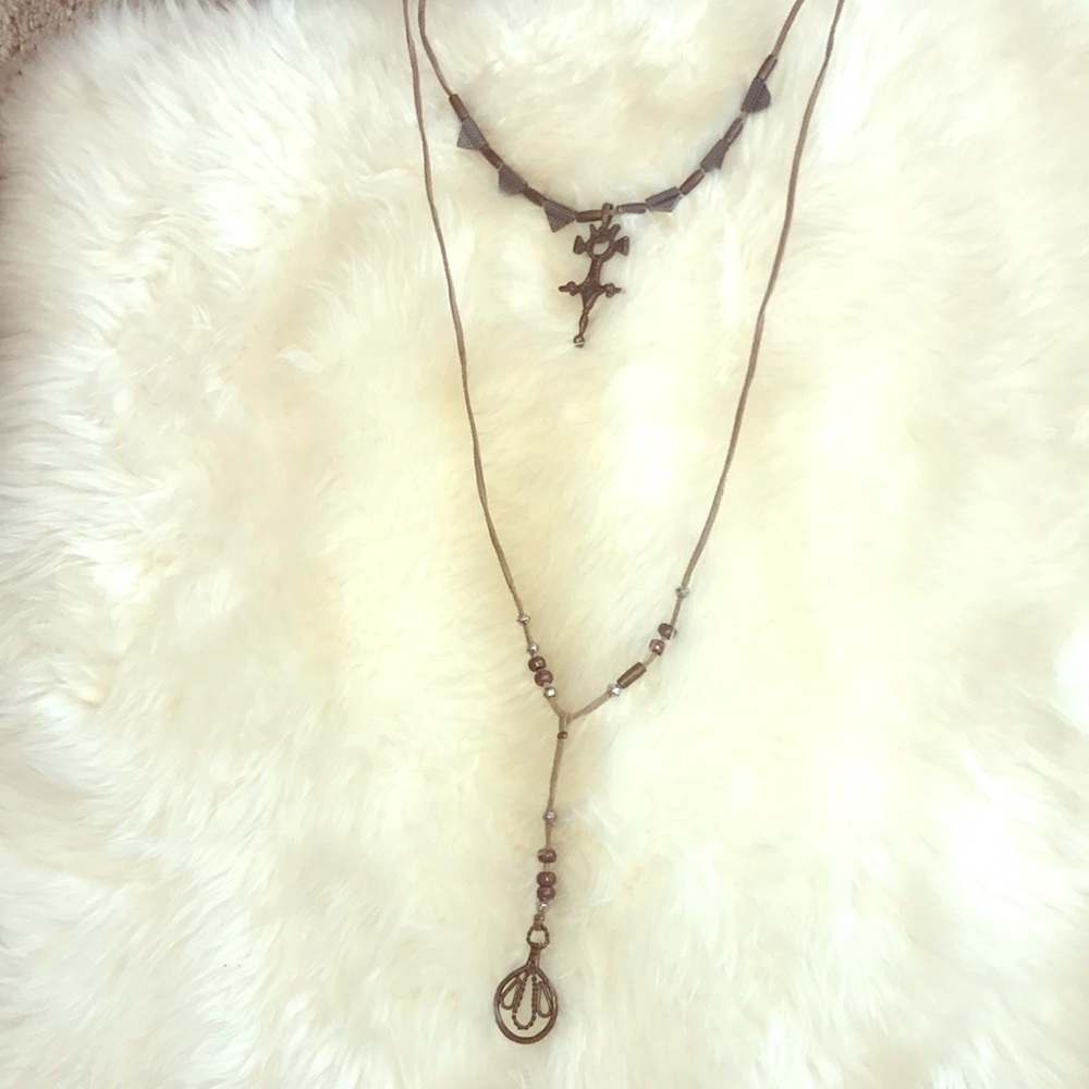 Free people double necklace