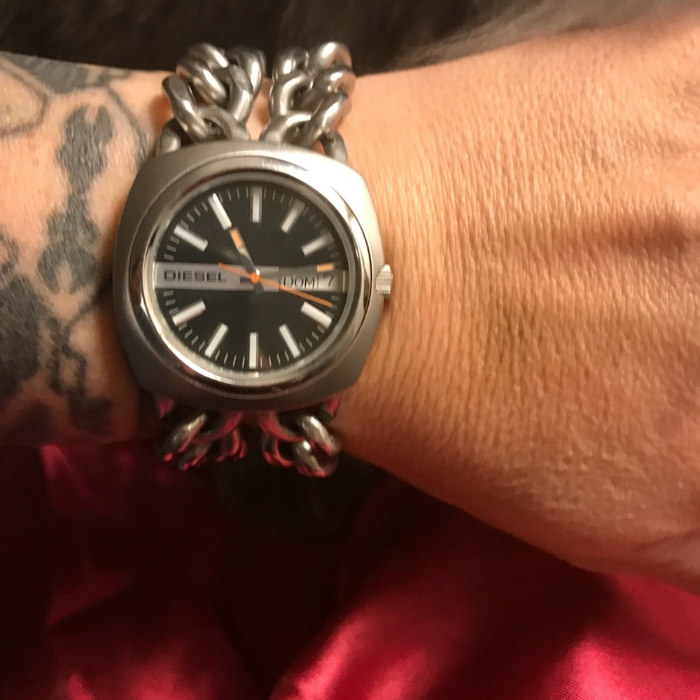 Diesel chain link band watch