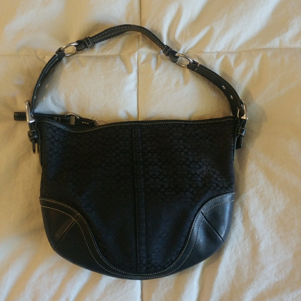 Small black coach bag