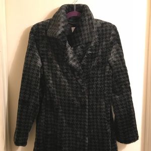 Long Faux Fur Calvin Klein Coat