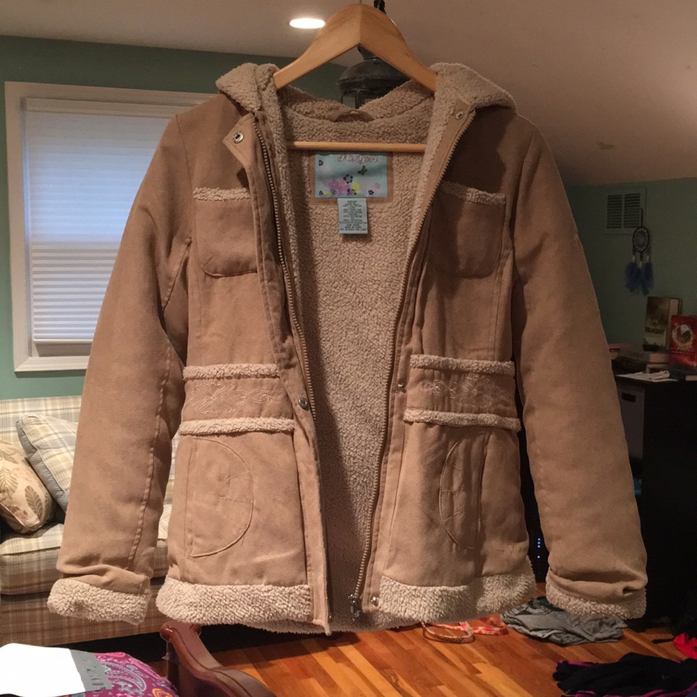 Super warm sheep fur coat