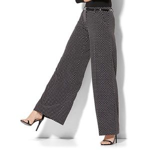 New York & Co. Stretch Palazzo Polkadot
