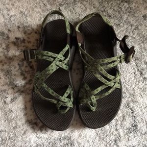 Green & Brown Chaco Sandals
