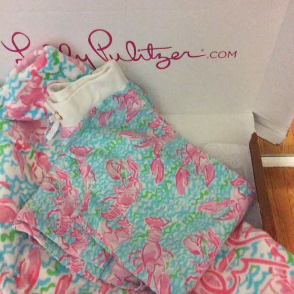 Ensemble Plage Enfant Lilly Pulitzer - Pantalon Roulé Et Haut Popover Taille L/XL, Occasion Très Bon état