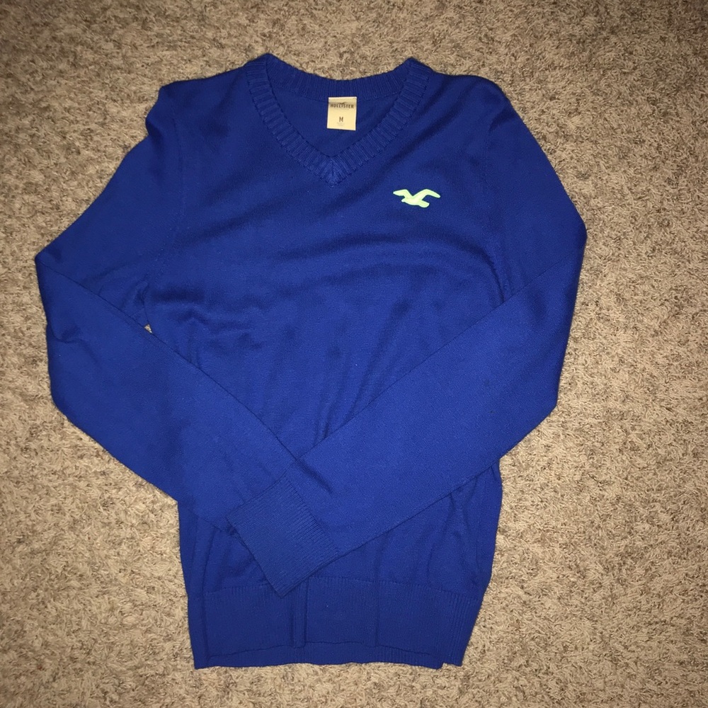 blue sweater