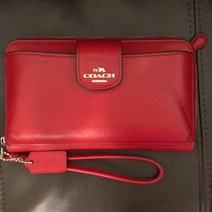 Coach Wallet Red Authentic