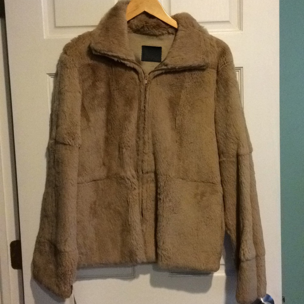 SALE NEW YORK INDUSTRIE SHEARED RABBIT JACKET