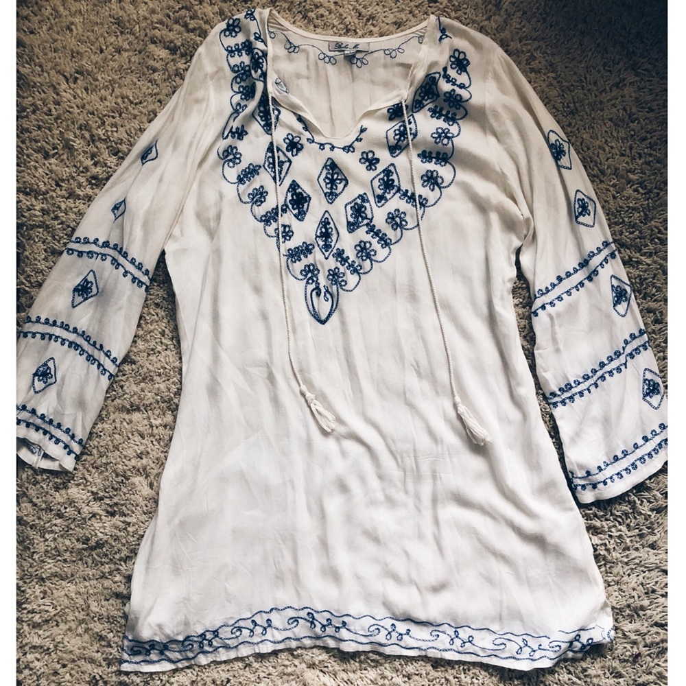 White Boho Dress