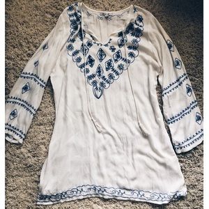 White Boho Dress
