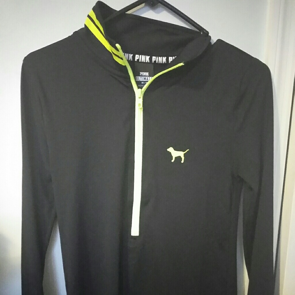 Black/Lime VS Pink Quarter Zip