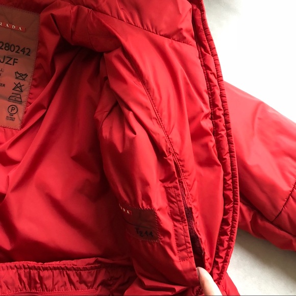 Prada Red Puffy Ski Jacket - Picture 7 of 8