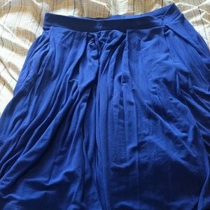Lularoe Madison Royal Blue Knit Skirt Pockets XL