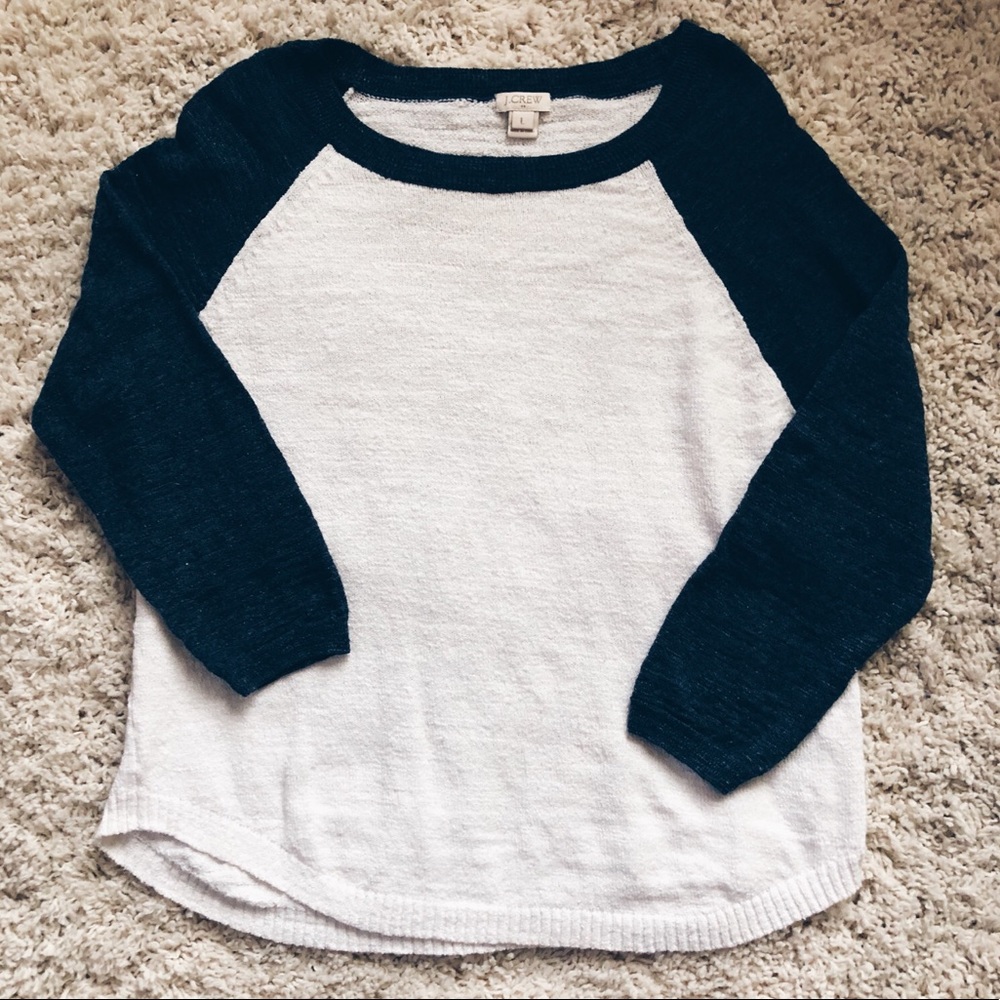 Baseball Sweater, 1/3 length sleeve