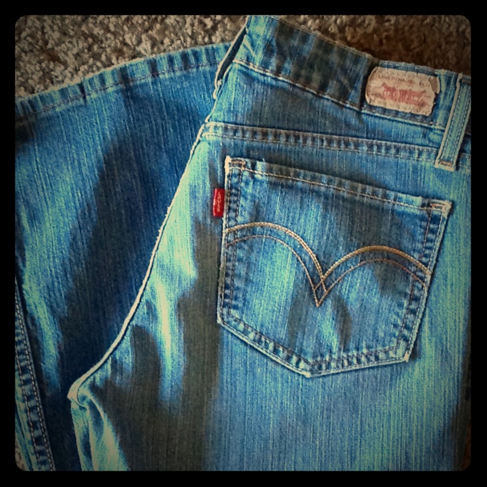 Levi's 518 superlow boot cut jeans.
